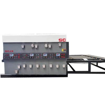 50HZ Digital Flexographic Corrugated Carton Flexo Mesin Cetak Rantai Pengumpan
