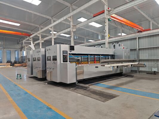 Mesin Flexo Printing Slotting Die Cutting Karton Super Besar