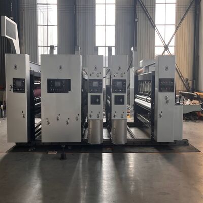 Corrugated Carton Flexographic Printing Machine Double Slotter Rotary Die Cutter