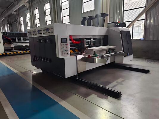 Mesin Slotting Rotary Cetak Fleksografis Otomatis dengan Pengumpan Tepi Timbal GYM-920 dengan Kecepatan 100-130m/menit dan Layar Sentuh Warna 7 inci