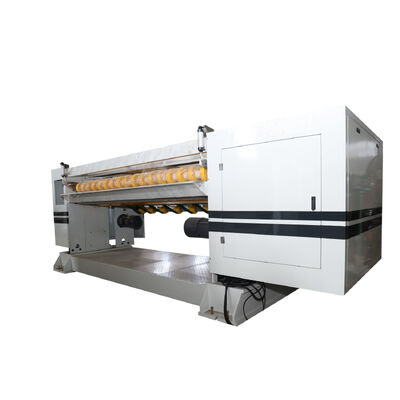 Garis Produksi Karton Bergelombang Kecepatan Mesin Tertinggi 100m/menit Kontrol Komputer Pemotong Silang Heliks Dan Pemotong NC Berat Maksimum 3500kg