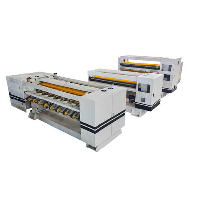 Tegangan 380V Single Facer Line Produksi Dengan Frame HT250 Ideal Untuk Pabrik Kardus Bergelombang Berkelanjutan