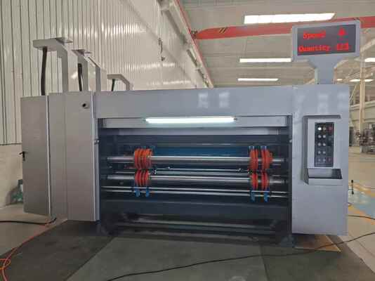 Mesin Slotting Cetak Flexo Otomatis dengan Pengumpanan Tepi Otomatis, Kecepatan 100-130m/menit, dan Pencetakan Presisi untuk Karton Bergelombang