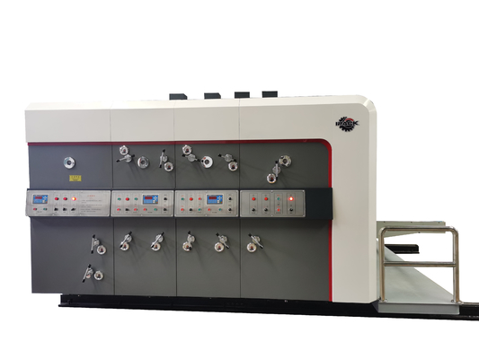 Flexo Printer Slotter Diecutter Stacker Machine Mesin Slotting Flexo Printing Otomatis