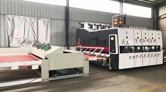Kotak Bergelombang Warna Tunggal Mesin Otomatis Mesin Cetak Digital Flexo