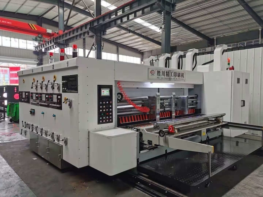 Slotter Printer Mesin Cetak Flexo Karton Bergelombang Dua Warna