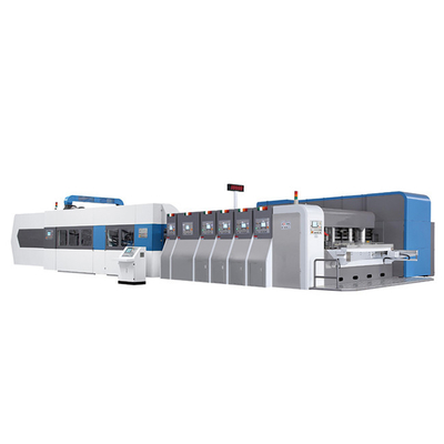 Mesin Karton Flexo Folder Gluer Pabrik Pembuatan Papan Bergelombang Otomatis