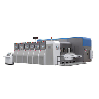 Mesin Cetak Flexo Karton Bergelombang 4 Warna Otomatis 380V