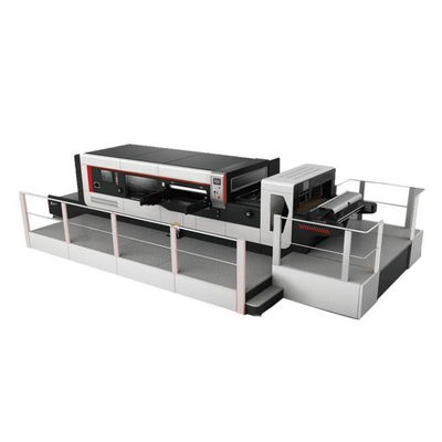 Kotak Karton Kertas Bergelombang Rotary Die Cutting Press Machine Untuk Karton