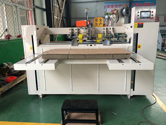 Mitsubishi Double Servo Automatic Carton Box Stitching Machine Untuk Pembuatan Kotak Kertas