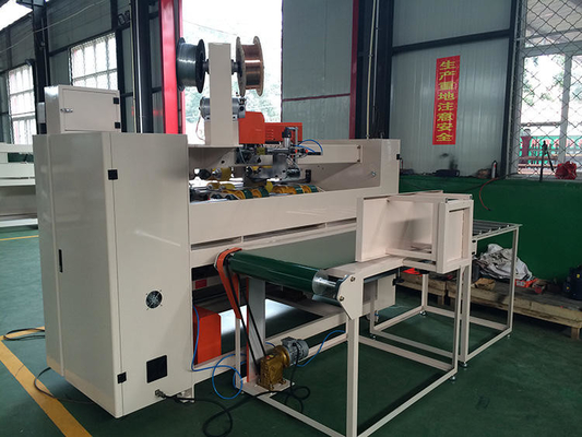 Mitsubishi Double Servo Automatic Carton Box Stitching Machine Untuk Pembuatan Kotak Kertas