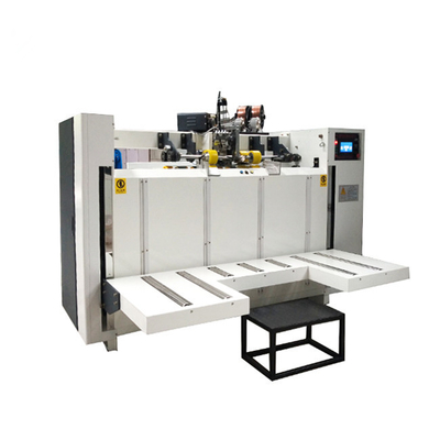 3 Layers PLC Mesin Pembuat Kotak Karton Gerun Jahitan Karton