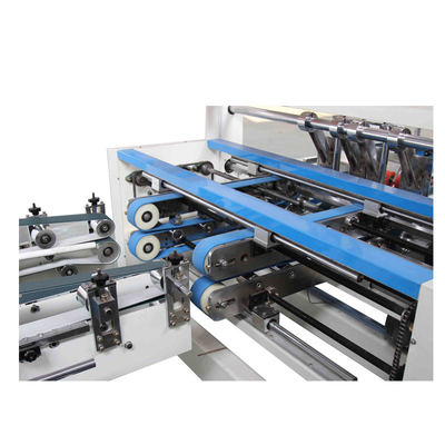 OEM Full Automatic Folder Gluer Stitcher Machine Untuk Perekatan Kotak Bergelombang