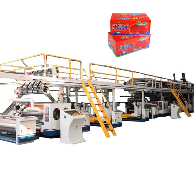 Karton 5 Ply Automatic Carton Packing Line Single Facer