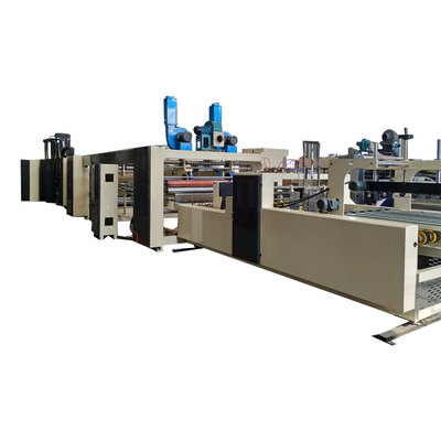 Rotary Flexo Folder Gluer Slotter Berkecepatan Tinggi Inline Dengan Die Cutter