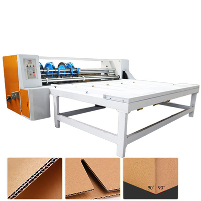 Chain Feeding Corrugated Rotary Slotter Machine Creaser Untuk Karton